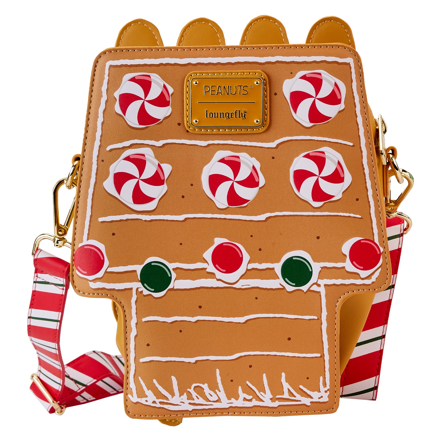 Loungefly Peanuts Snoopy Gingerbread House Scented Crossbody Bag