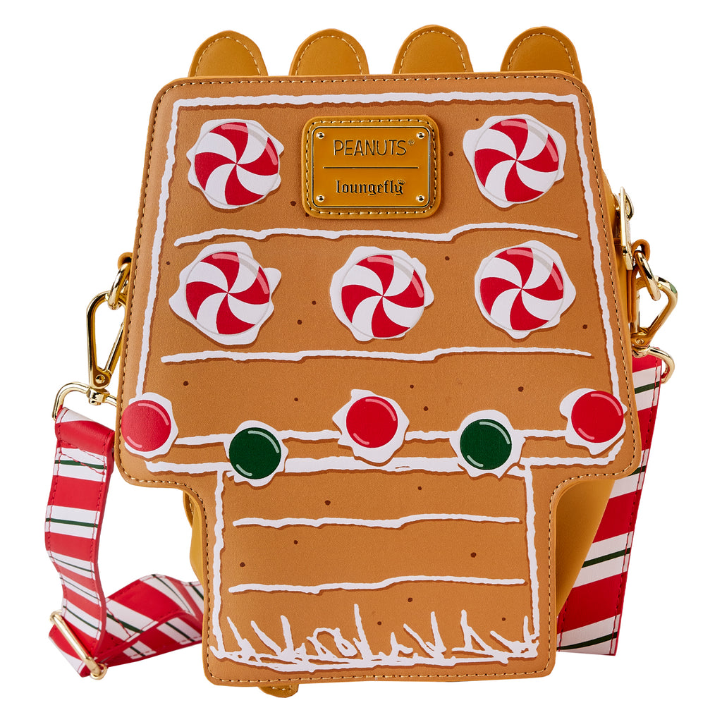 Loungefly Peanuts Snoopy Gingerbread House Scented Crossbody Bag