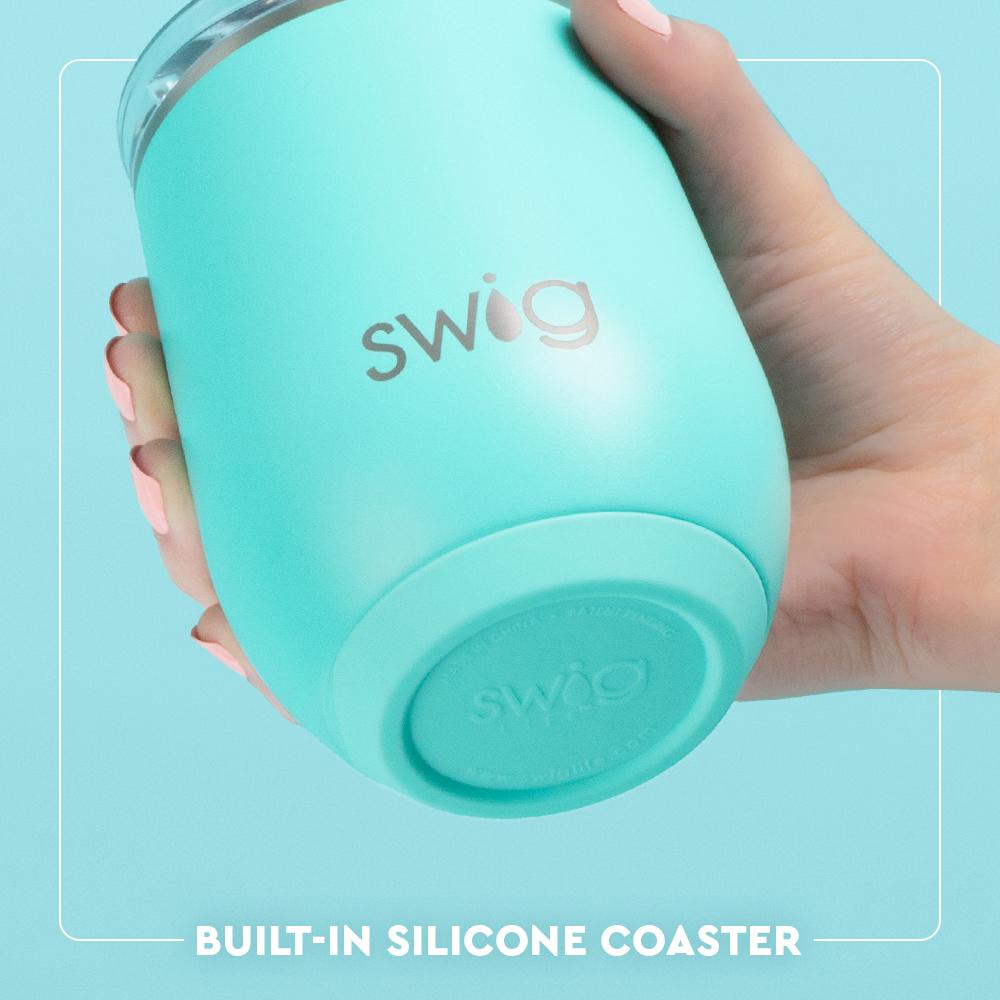 Swig Hydrangeas Stemless Wine Cup 12oz