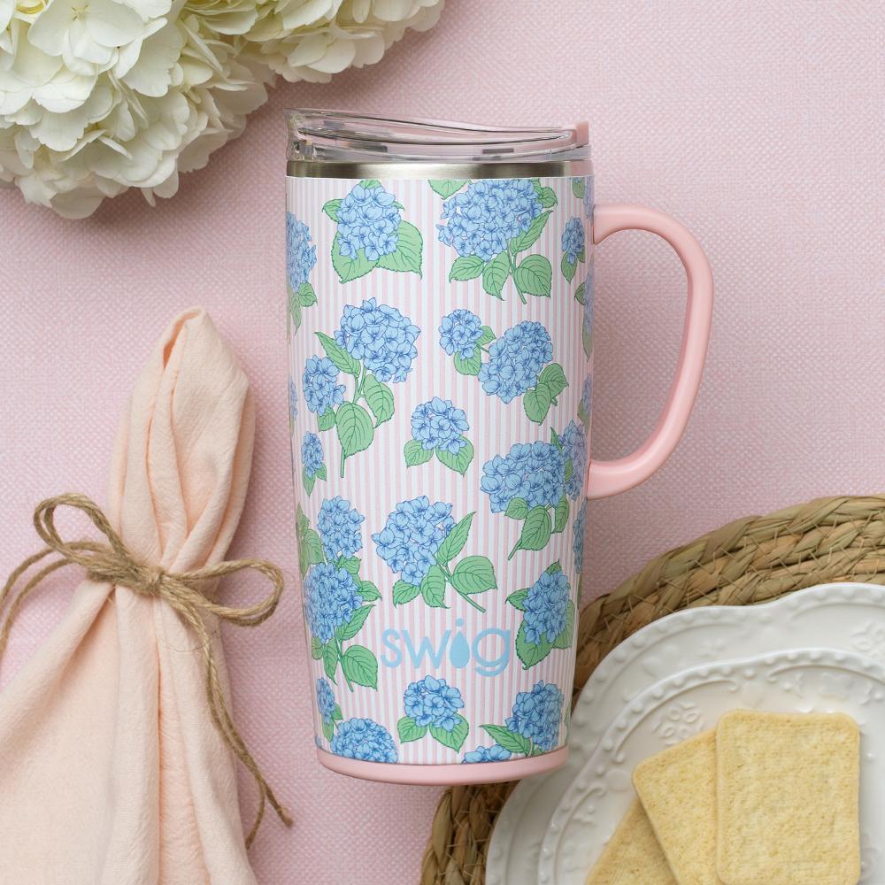 Swig Hydrangeas Travel Mug 22oz