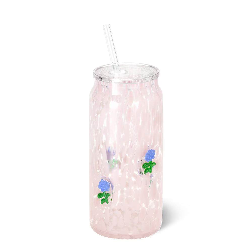 Swig Hydrangeas Charm Glass 23oz