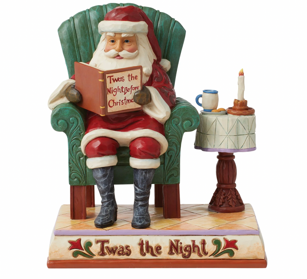 Jim Shore Twas The Night Santa Reading