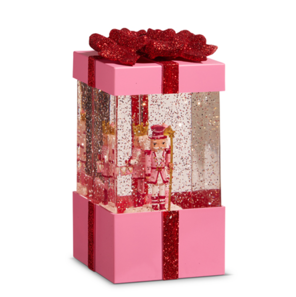 Blushing Nutcracker Lighted Water Present