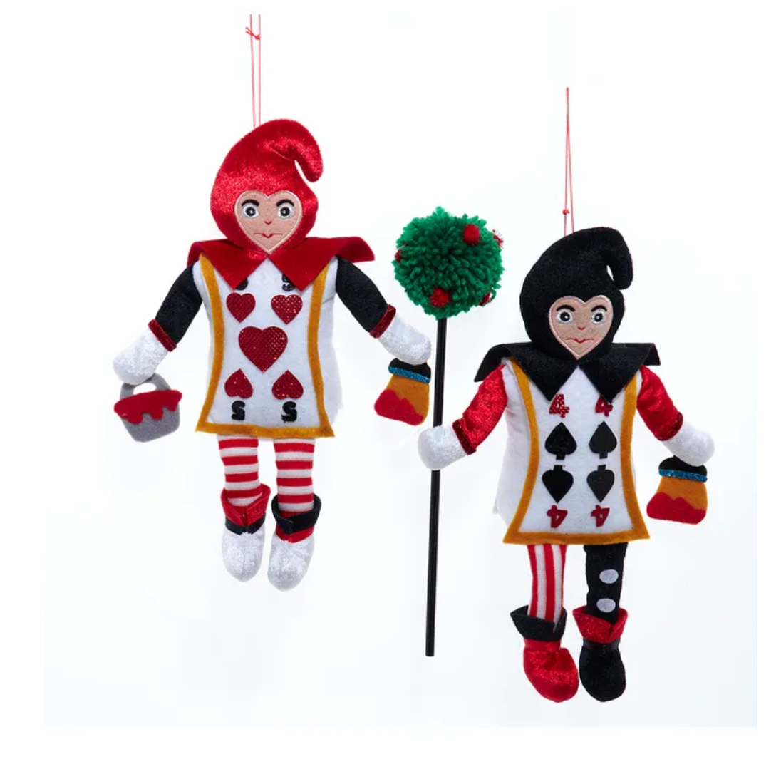 Alice in Wonderland Fabric Card Soldier Ornament