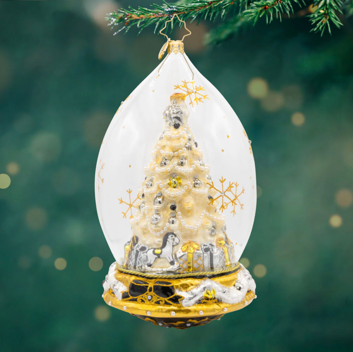 Christopher Radko Hand-Crafted European Glass Ornament- Gilded Noir Enchantment