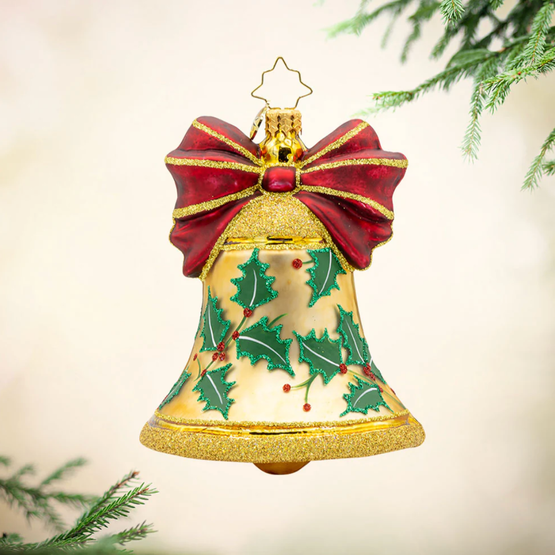 Christopher Radko Hand-Crafted European Glass Ornament- Bell Bliss