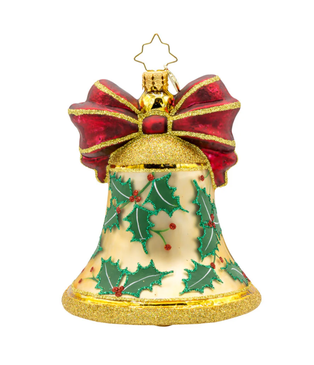 Christopher Radko Hand-Crafted European Glass Ornament- Bell Bliss
