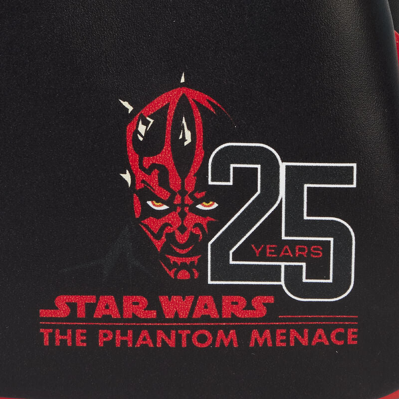 Loungefly Star Wars: The Phantom Menace 25th Anniversary Darth Maul Glow Cosplay Mini Backpack