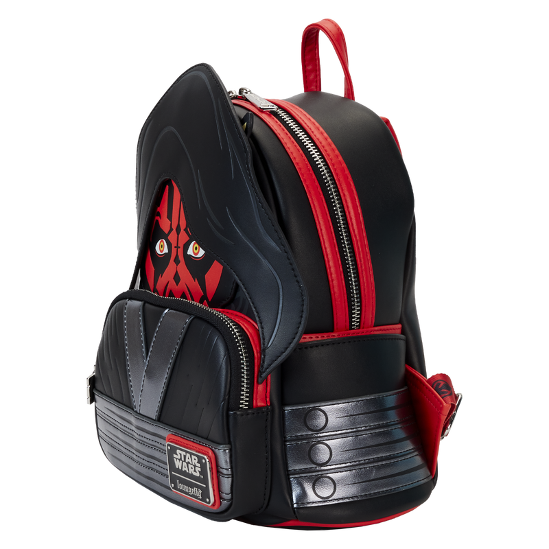 Loungefly Star Wars: The Phantom Menace 25th Anniversary Darth Maul Glow Cosplay Mini Backpack