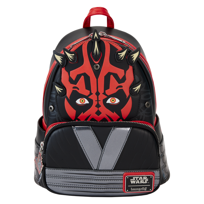 Loungefly Star Wars: The Phantom Menace 25th Anniversary Darth Maul Glow Cosplay Mini Backpack