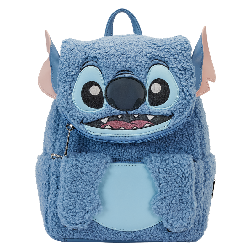 Loungefly Stitch Plush Sherpa Cosplay Mini Backpack