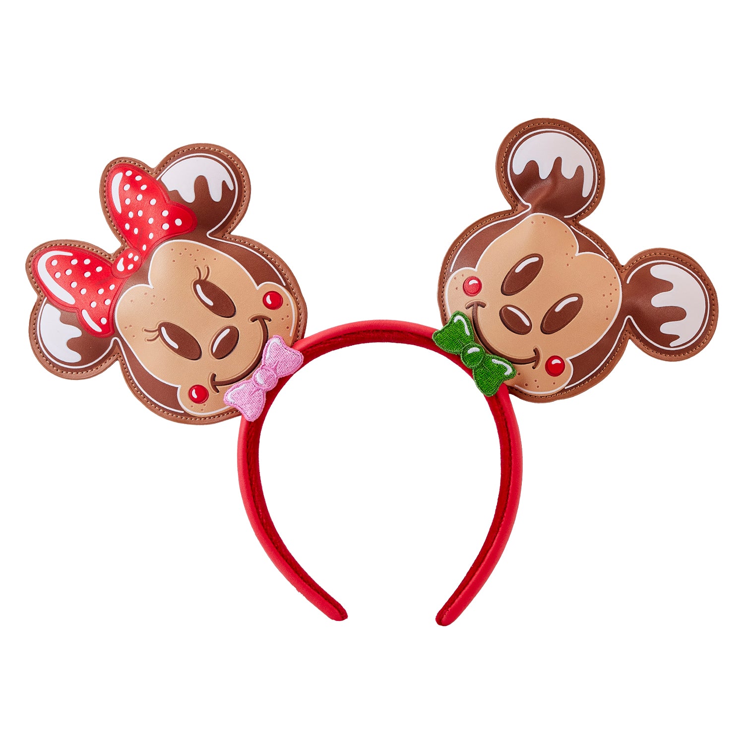 Loungefly Mickey & Friends Gingerbread Cookie All-Over Print Mini Backpack With Ear Headband