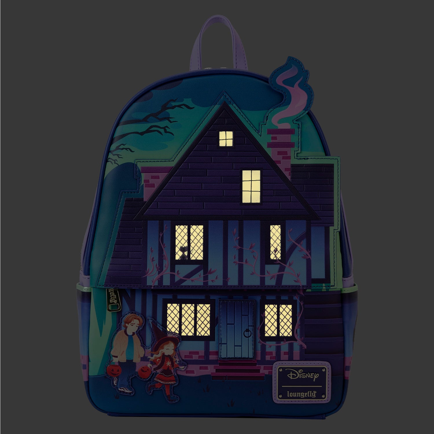 LOUNGEFLY DISNEY HOCUS POCUS SANDERSON SISTERS HOUSE MINI BACKPACK
