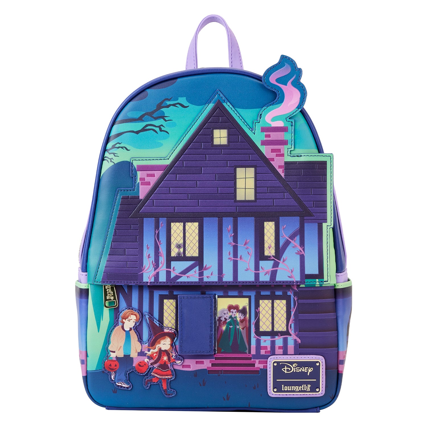 LOUNGEFLY DISNEY HOCUS POCUS SANDERSON SISTERS HOUSE MINI BACKPACK