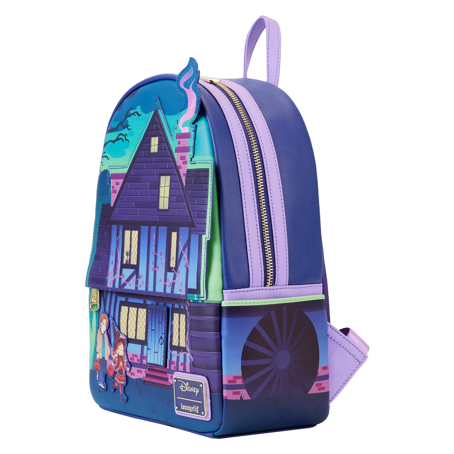 LOUNGEFLY DISNEY HOCUS POCUS SANDERSON SISTERS HOUSE MINI BACKPACK