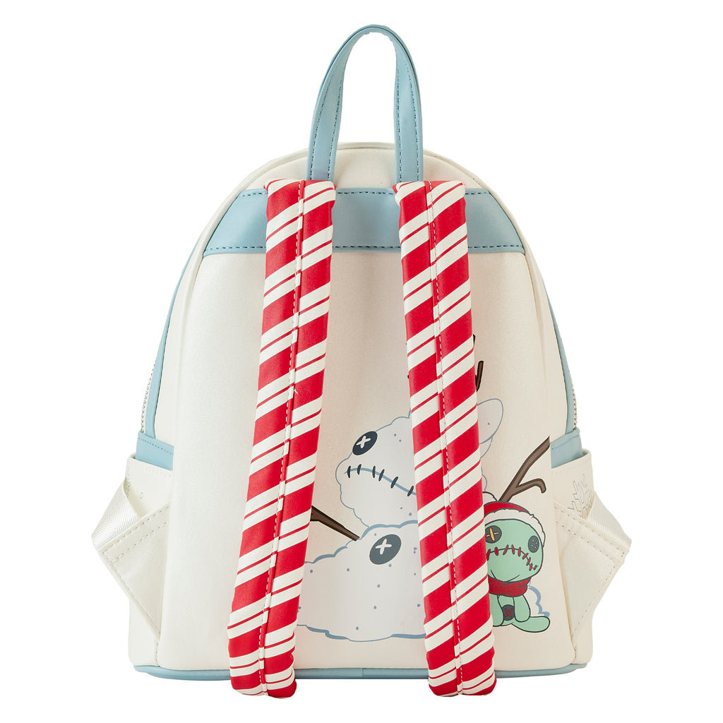 Loungefly Stitch Holiday Snow Angel Glitter Mini Backpack