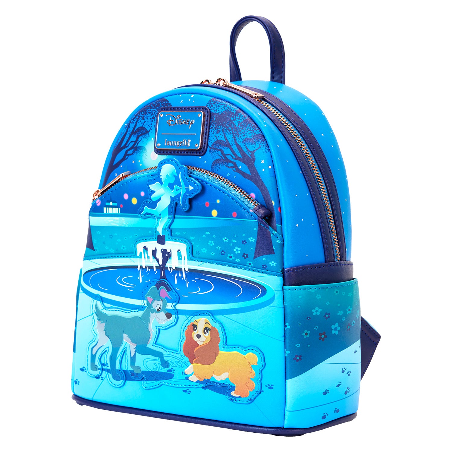 Loungefly Lady and the Tramp 70th Anniversary Mini Backpack