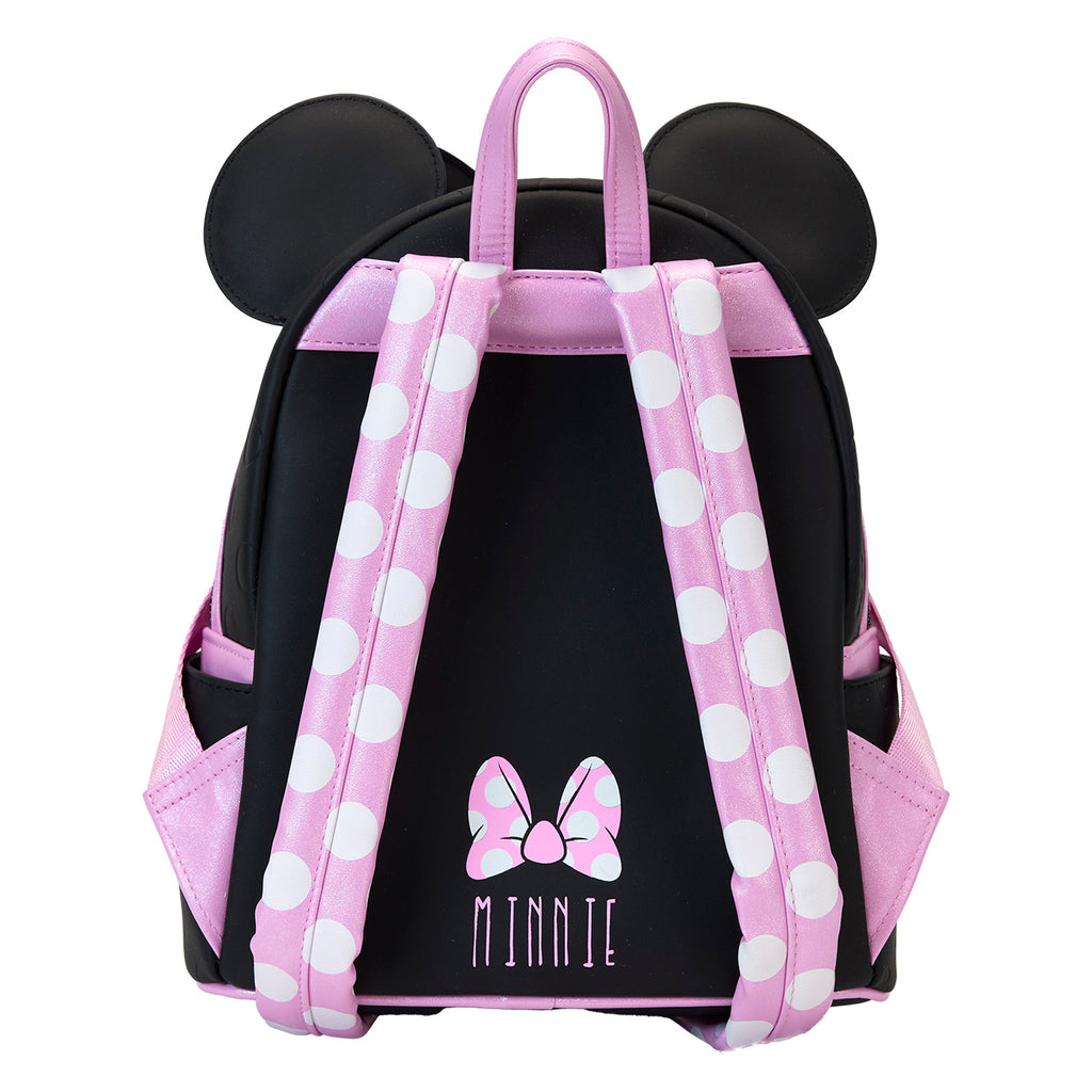 Loungefly Minnie Mouse Floral Rock The Dots Mini Backpack