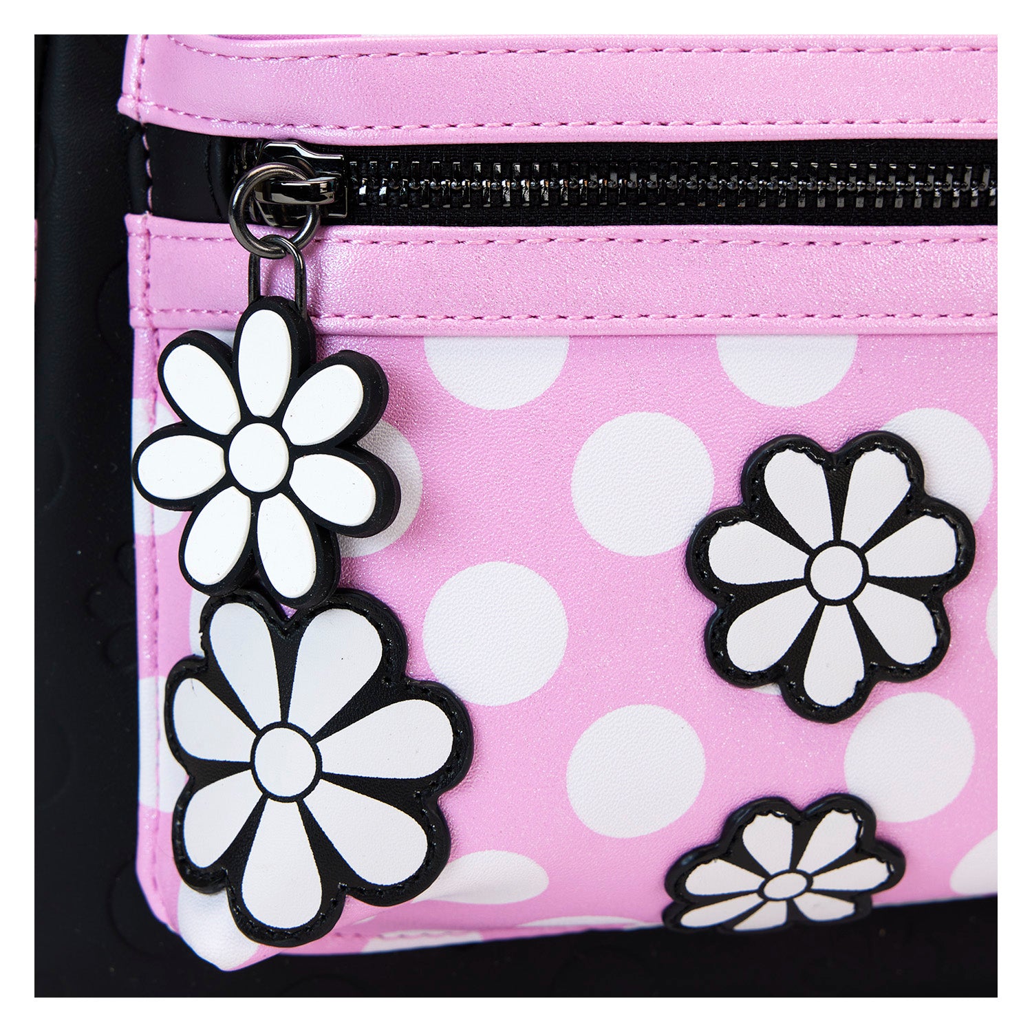 Loungefly Minnie Mouse Floral Rock The Dots Mini Backpack