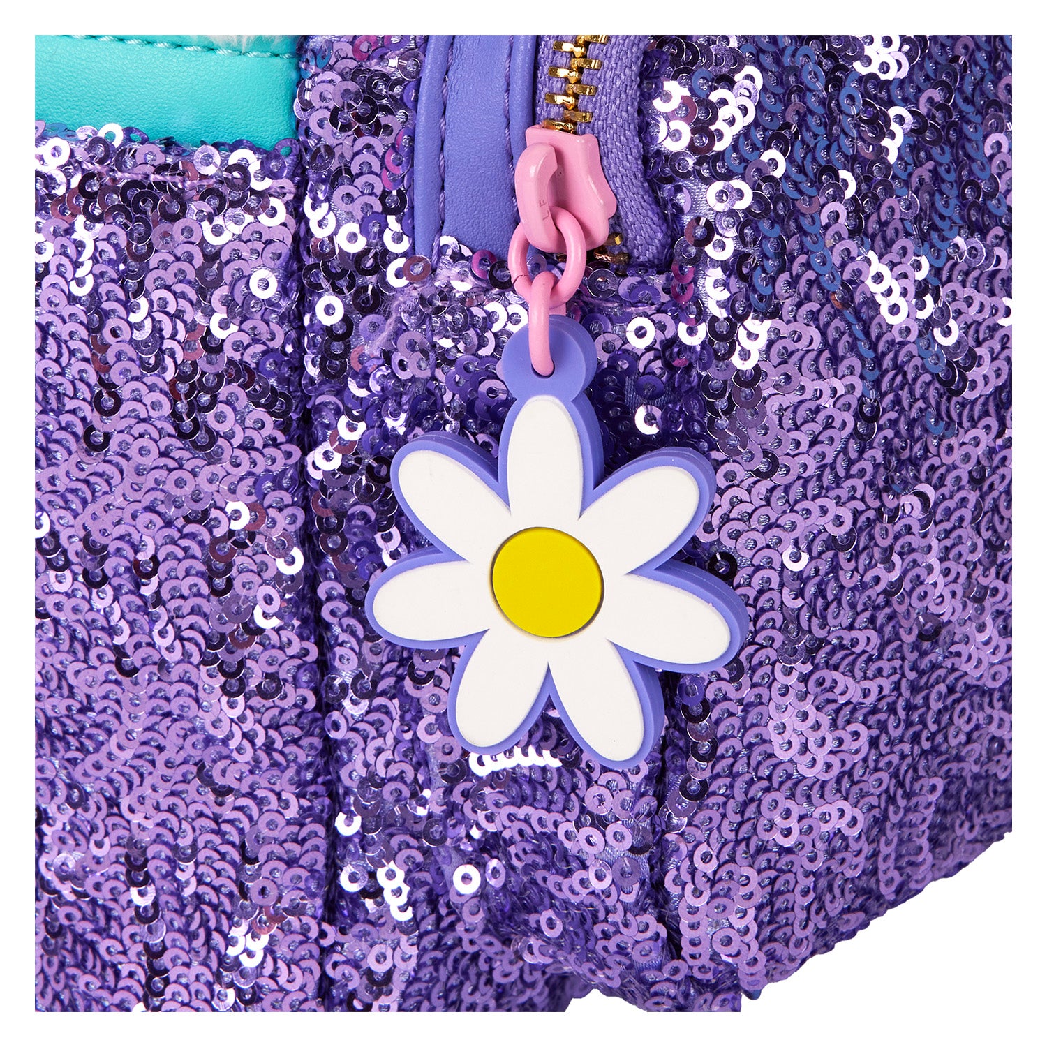 Loungefly Daisy Duck 85th Anniversary Sequin Plush Cosplay Mini Backpack