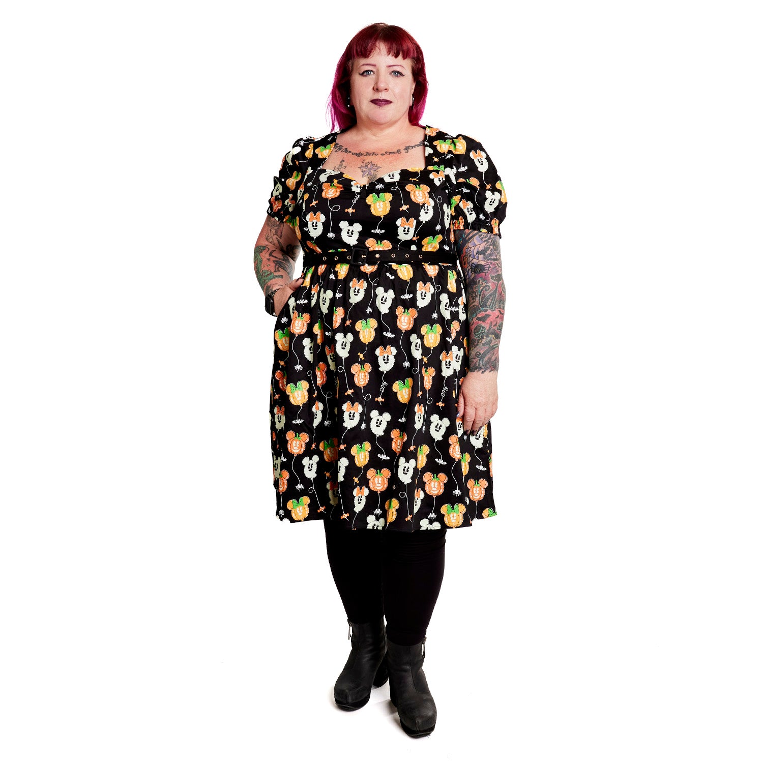 LOUNGEFLY STITCH SHOPPE DISNEY SPOOKY BALLOONS ALLISON DRESS