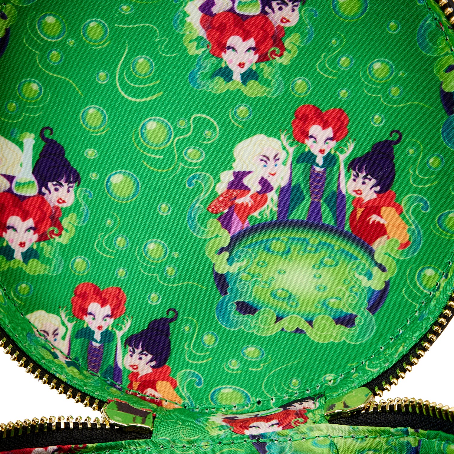 LOUNGEFLY DISNEY HOCUS POCUS WINIFRED CAULDRON CROSSBODY