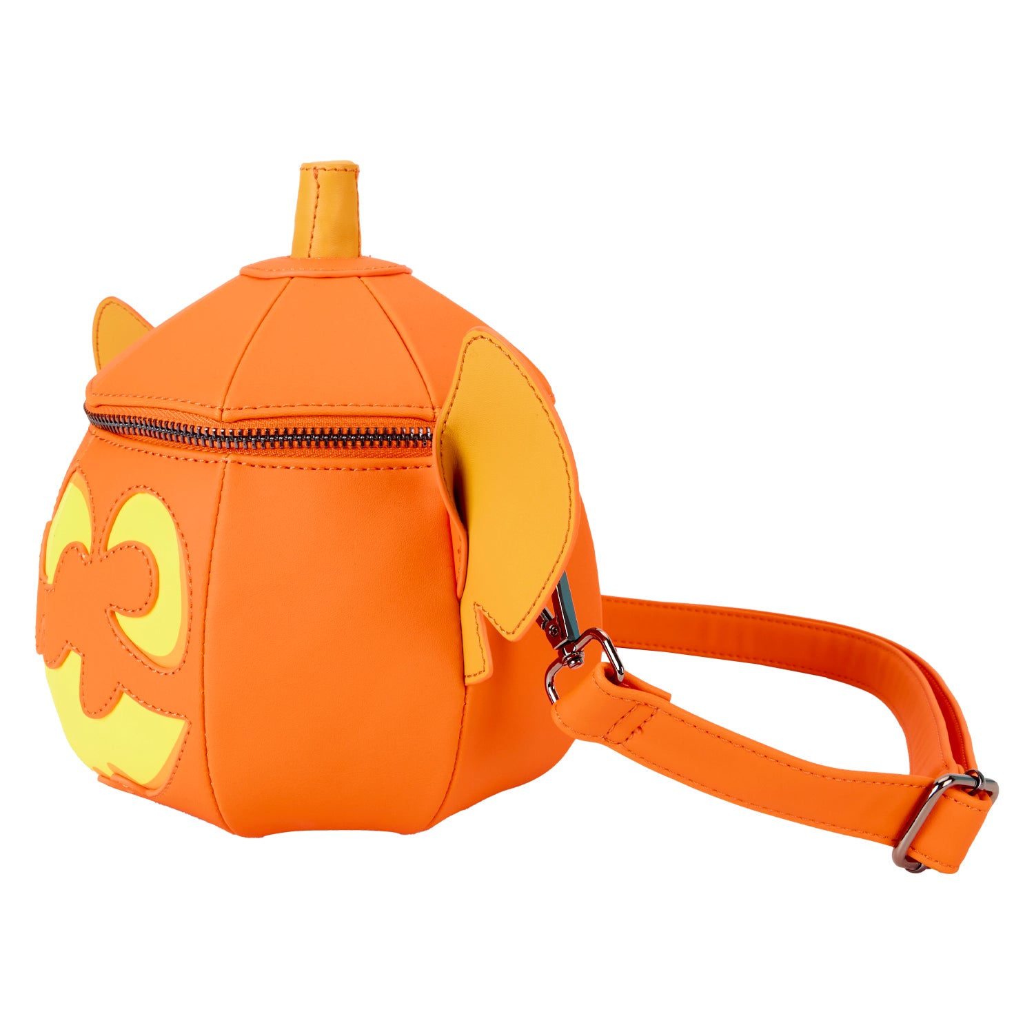 Loungefly Glow-in-the-Dark Stitch Figural Pumpkin Crossbody