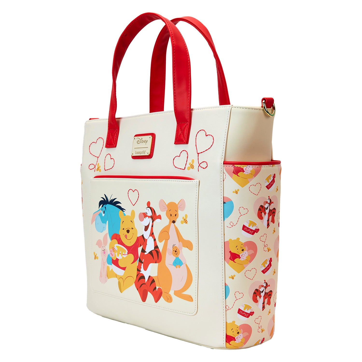 Loungefly Winnie The Pooh & Friends Hearts Convertible Backpack & Tote Bag