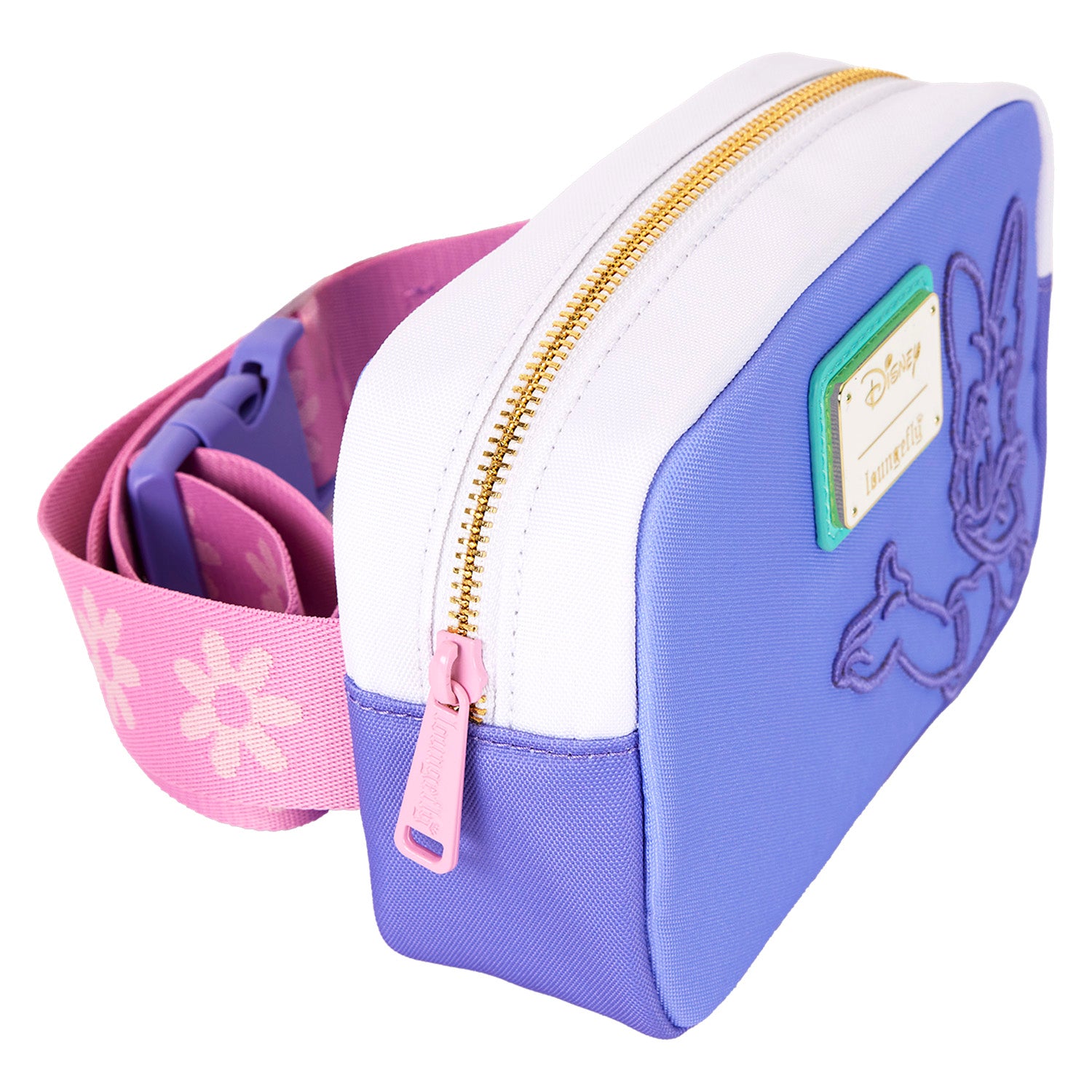Loungefly Daisy Duck 85th Anniversary Daisy Duck & Minnie Mouse Convertible Mini Backpack & Crossbody Bag