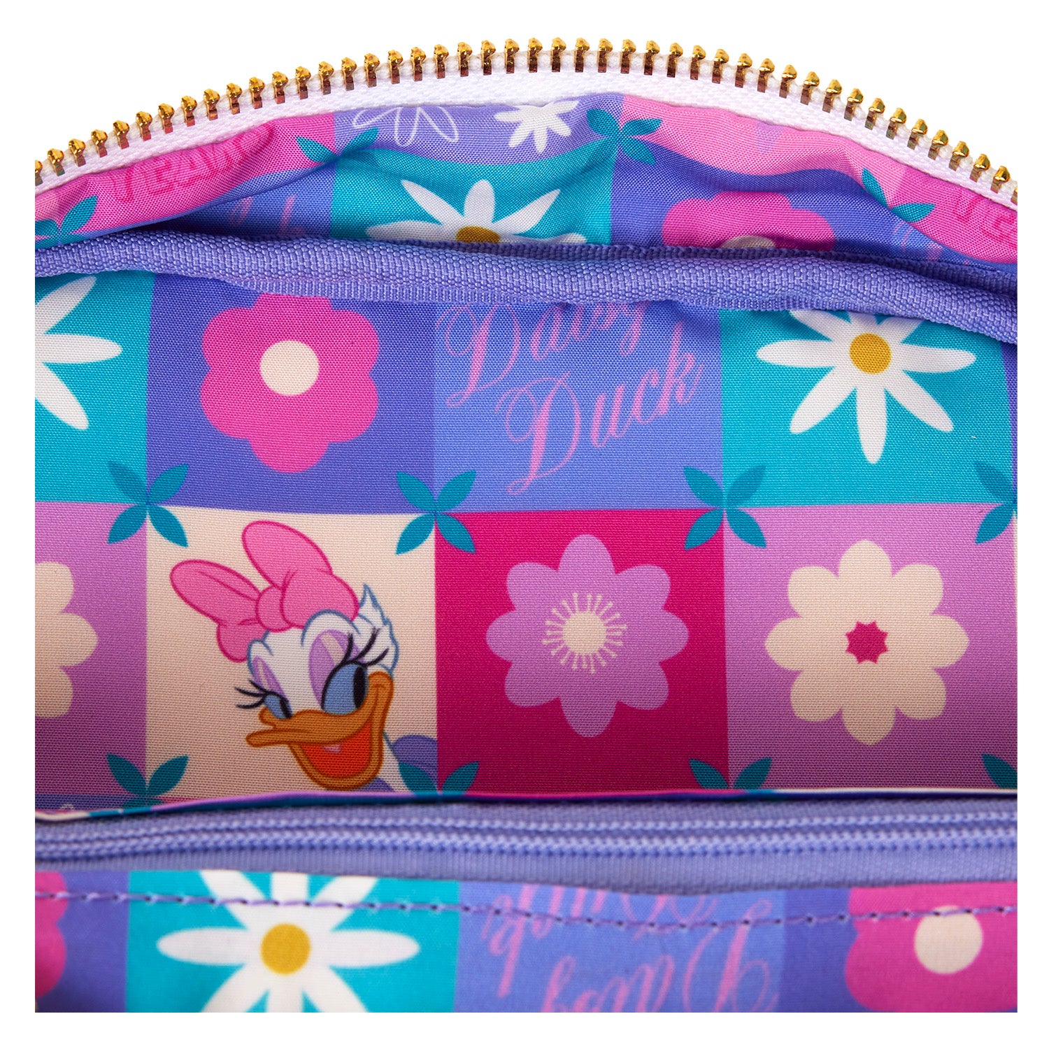 Loungefly Daisy Duck 85th Anniversary Daisy Duck & Minnie Mouse Convertible Mini Backpack & Crossbody Bag