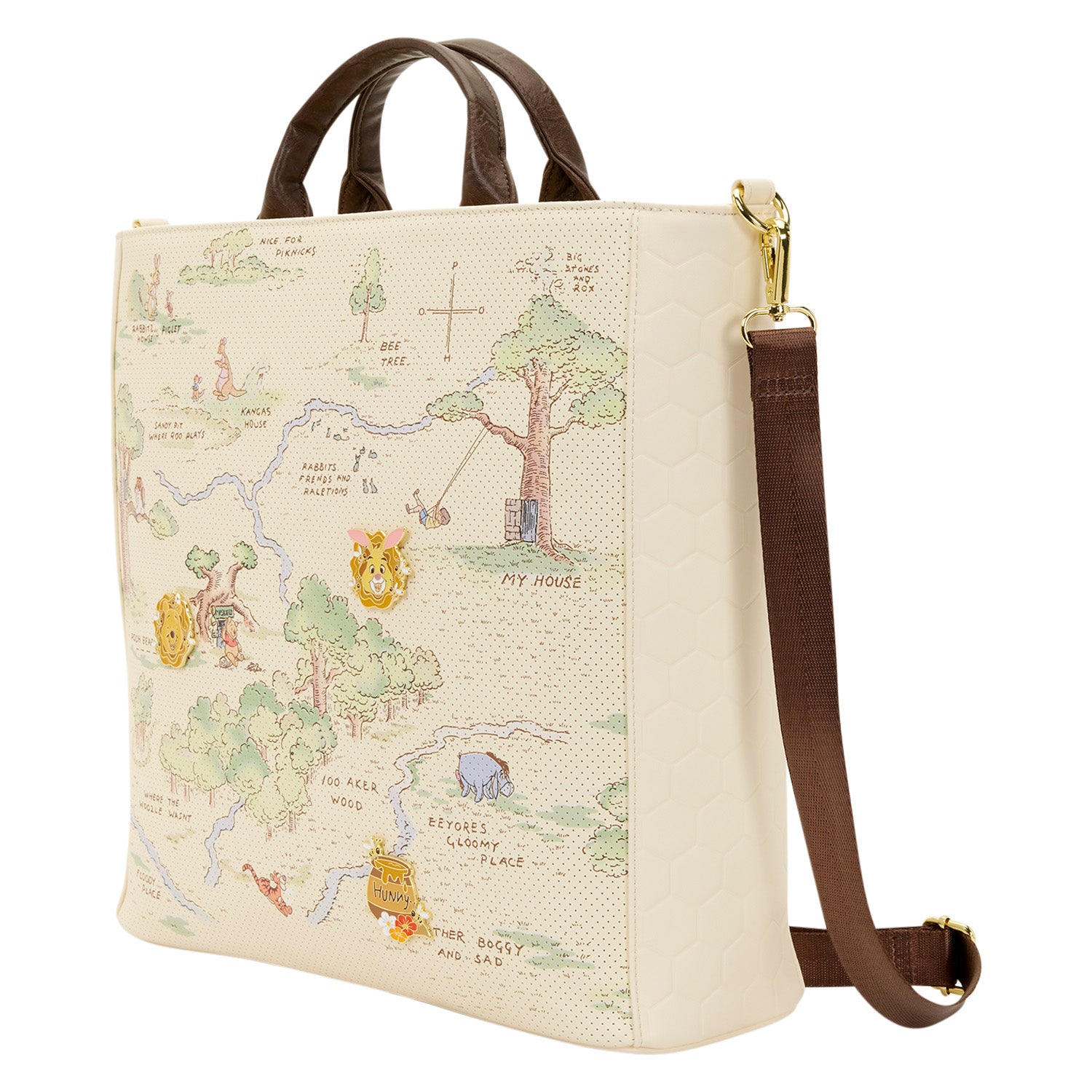 Loungefly Disney Winnie the Pooh Hundred Acre Wood Tote Bag