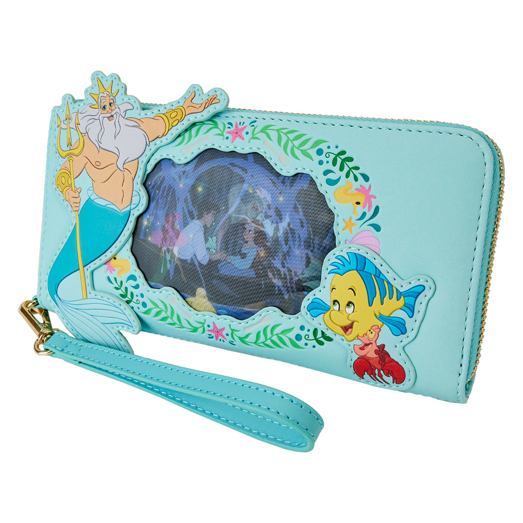 Loungefly The Little Mermaid Ariel Princess Lenticular Zip Around Wallet