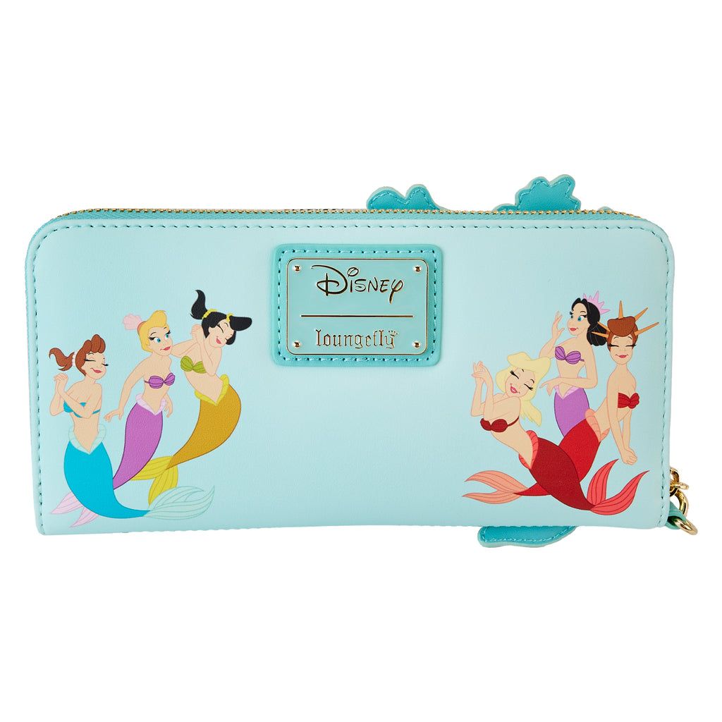 Loungefly The Little Mermaid Ariel Princess Lenticular Zip Around Wallet
