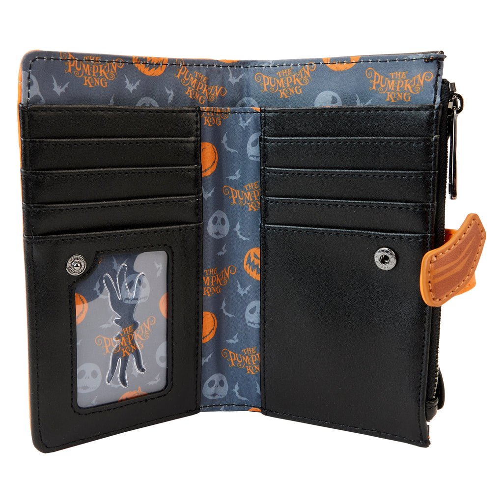 LOUNGEFLY DISNEY NIGHTMARE BEFORE CHRISTMAS JACK PUMPKIN HEAD WALLET