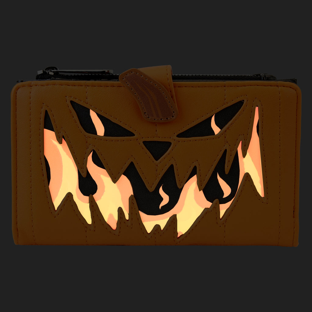 LOUNGEFLY DISNEY NIGHTMARE BEFORE CHRISTMAS JACK PUMPKIN HEAD WALLET