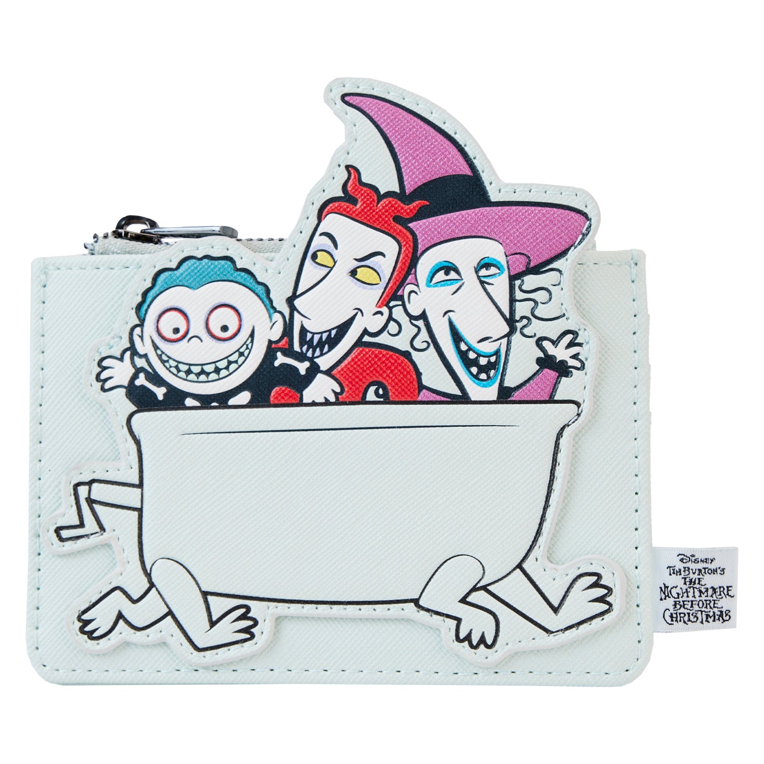 LOUNGEFLY DISNEY NIGHTMARE BEFORE CHRISTMAS LOCK SHOCK BARREL BATHTUB CARD HOLDER