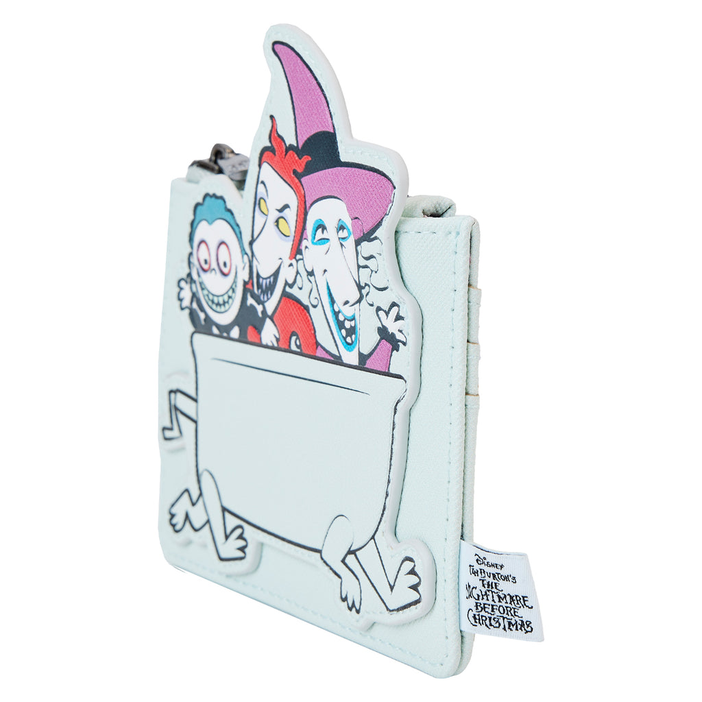 LOUNGEFLY DISNEY NIGHTMARE BEFORE CHRISTMAS LOCK SHOCK BARREL BATHTUB CARD HOLDER
