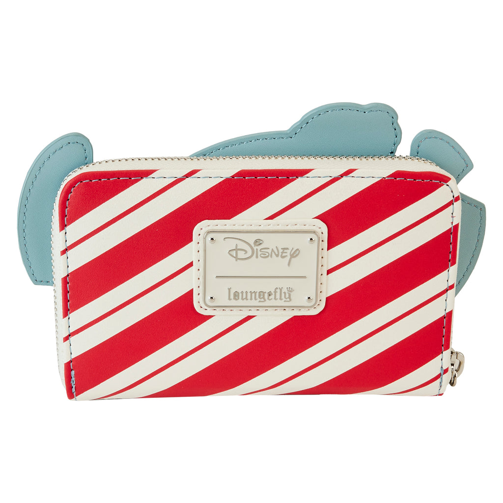 Loungefly Stitch Holiday Glitter Zip Around Wallet