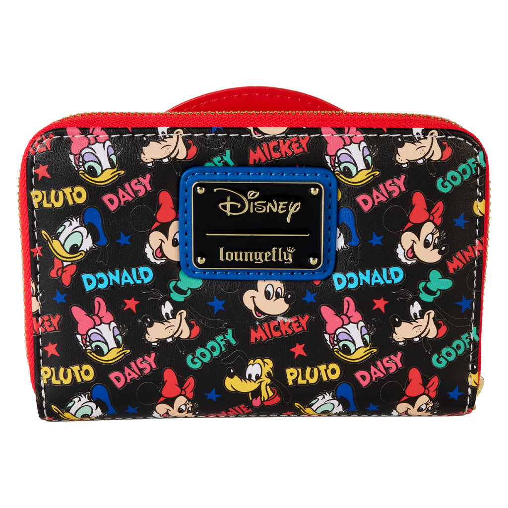 Loungefly Mickey & Friends Classic All-Over Print Zip Around Wallet