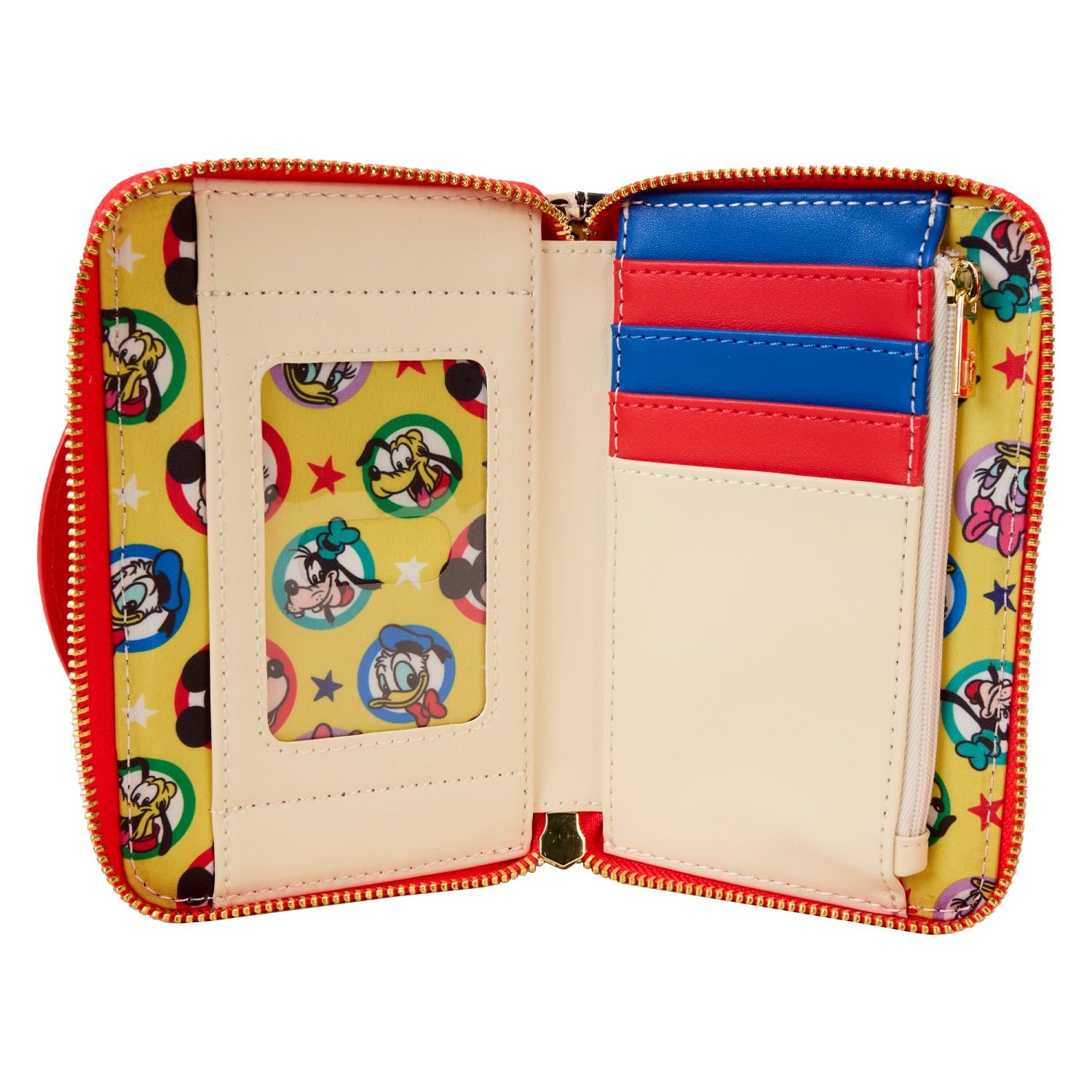 Loungefly Mickey & Friends Classic All-Over Print Zip Around Wallet