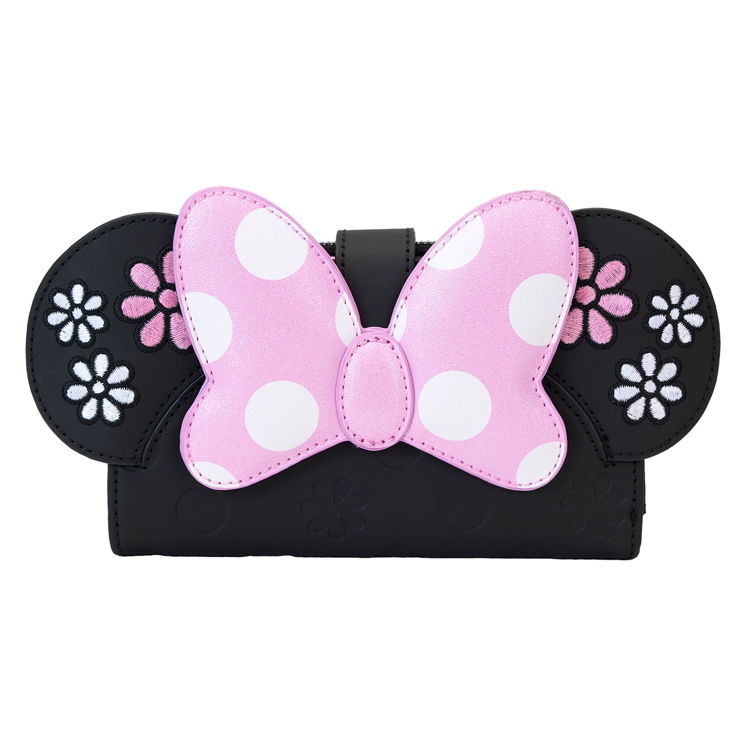 Loungefly Minnie Mouse Floral Rock The Dots Flap Wallet