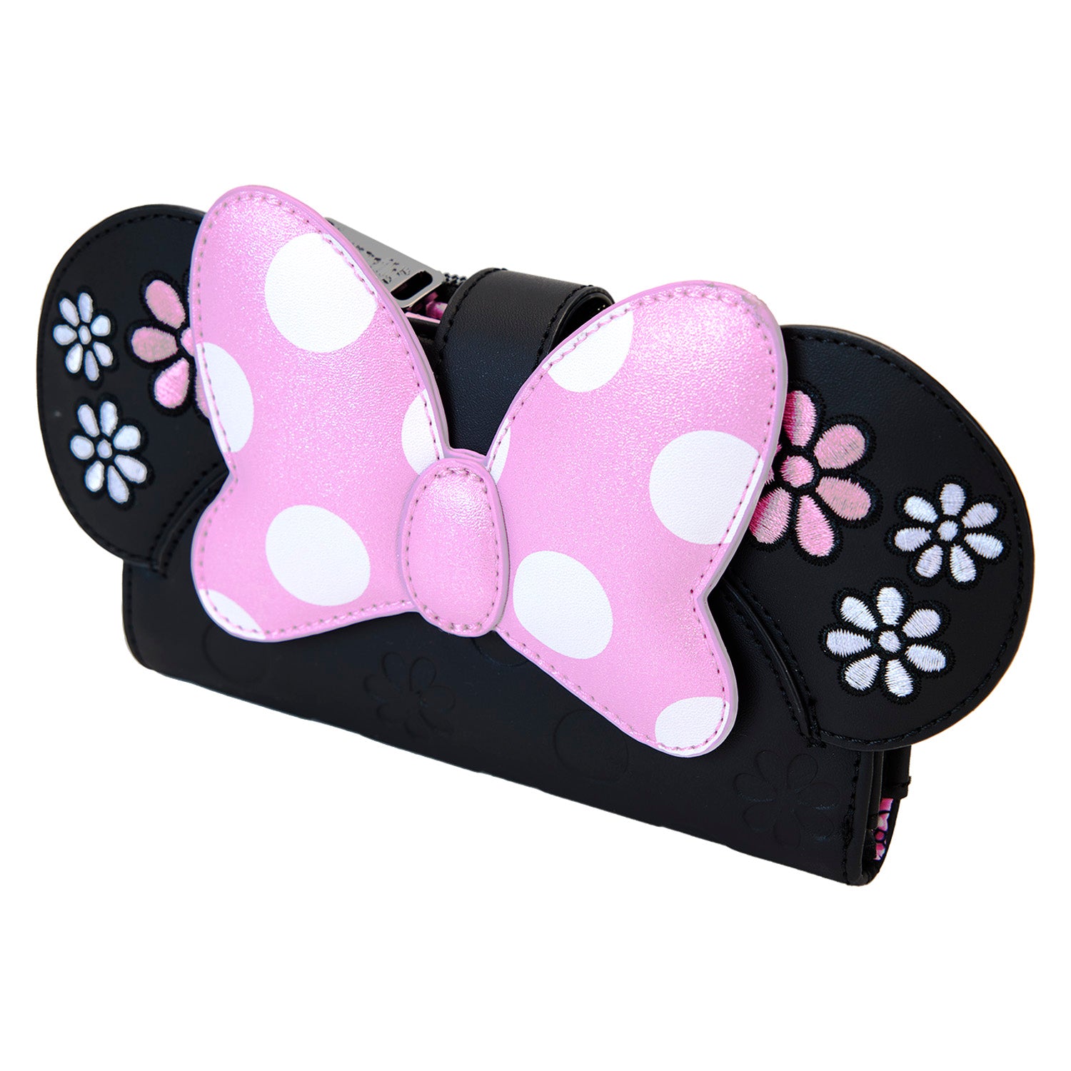 Loungefly Minnie Mouse Floral Rock The Dots Flap Wallet