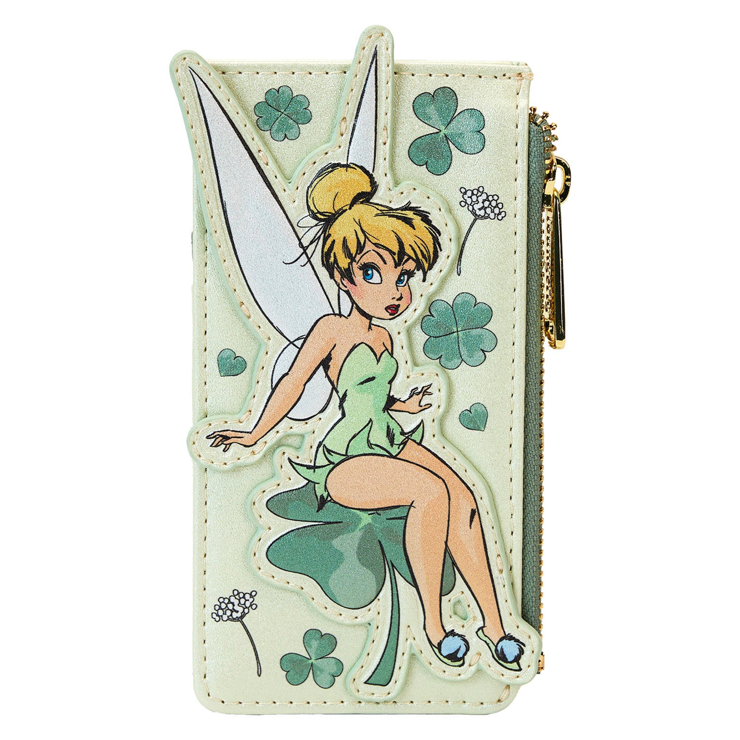 Loungefly DISNEY TINKERBELL 4 LEAF CLOVER LARGE CARDHOLDER