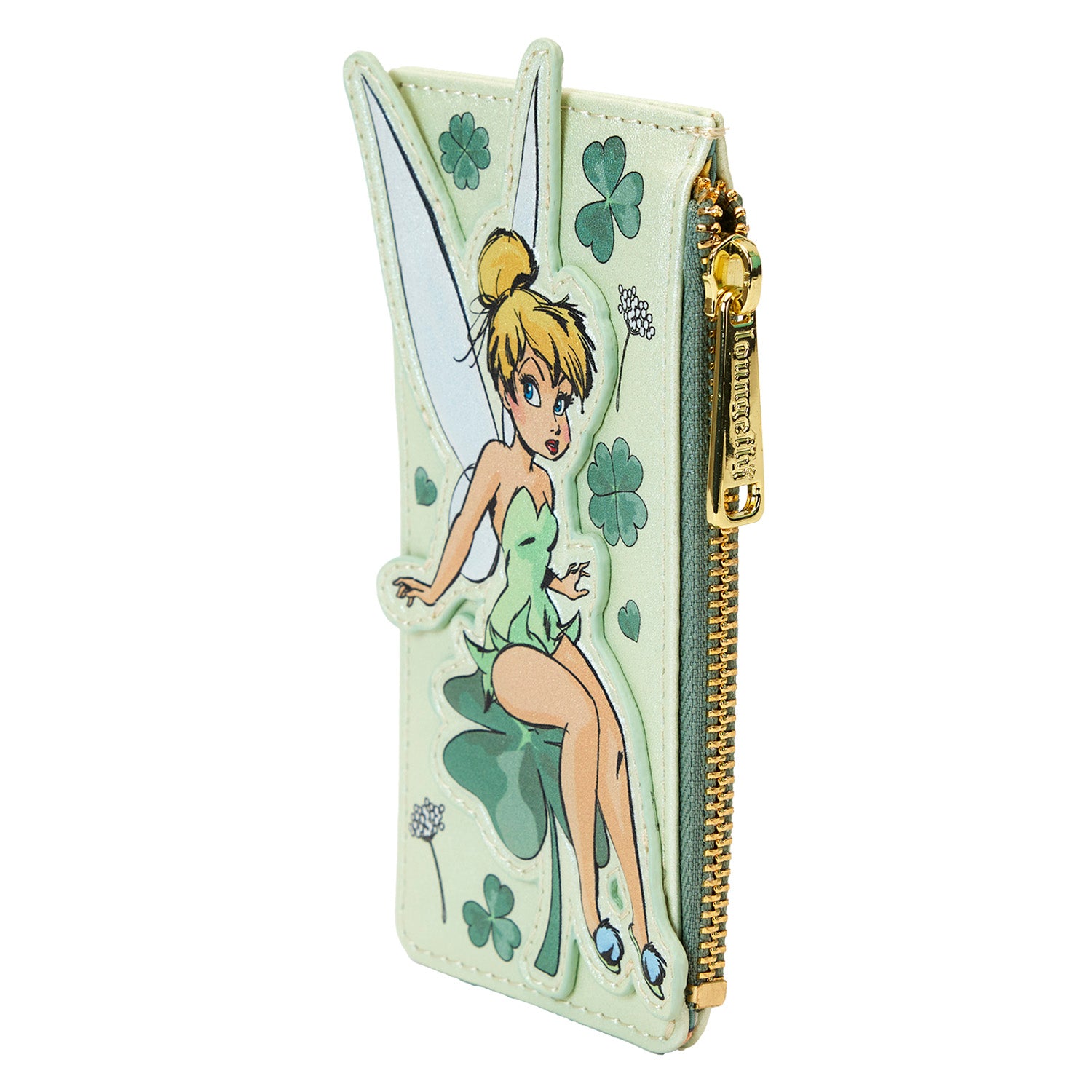 Loungefly DISNEY TINKERBELL 4 LEAF CLOVER LARGE CARDHOLDER