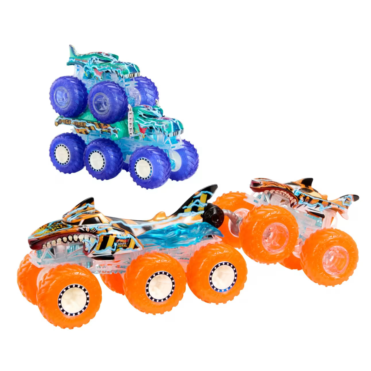 Hot Wheels Monster Trucks Power Smashers Toy Truck & Big Rig Multipack