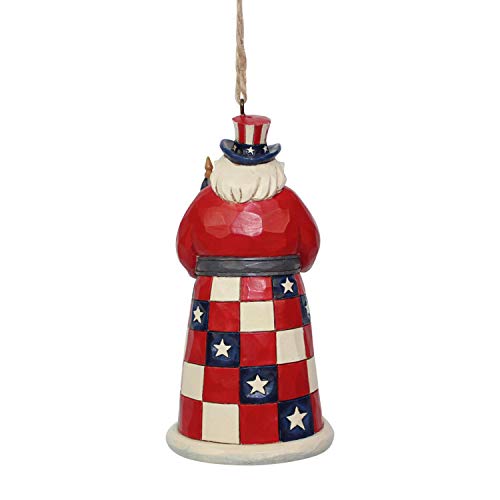 Jim Shore Heartwood Creek American Santa Ornament