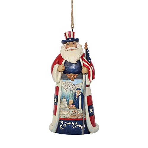 Jim Shore Heartwood Creek American Santa Ornament