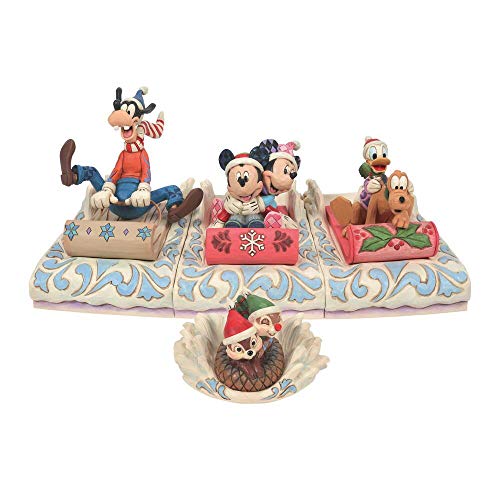 Disney Traditions Chip n' Dale Sledding Saucer Figurine by Jim Shore