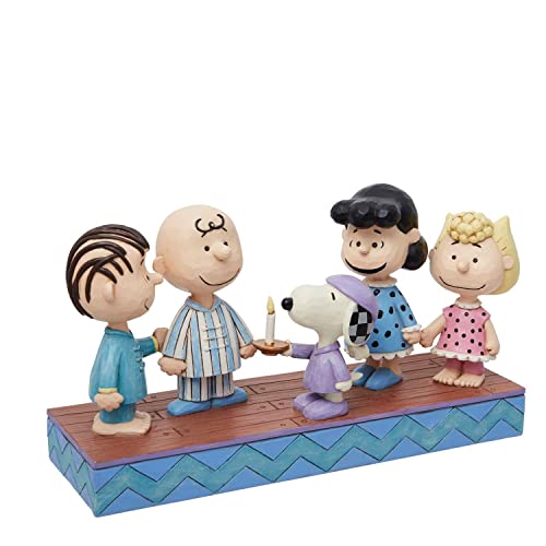 Jim Shore Peanuts Gang in Christmas PJ's Figurine