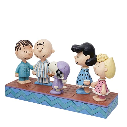 Jim Shore Peanuts Gang in Christmas PJ's Figurine